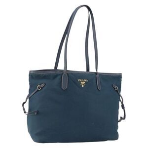 Prada Vintage Tote Tessuto Navy Nylon Tote Bag Bag